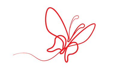 Butterfly line art