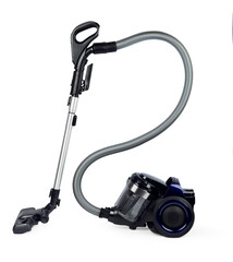 Vacuum cleaner for house cleaning services isolated on the white background, clean sweeper for floor and carpet