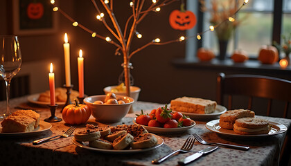 Fototapeta premium festive table setting