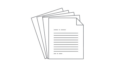 Stack of documents, representing paperwork