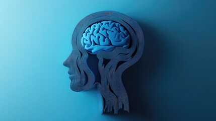 Obraz premium Human mind revealing conscious thought and brain activity