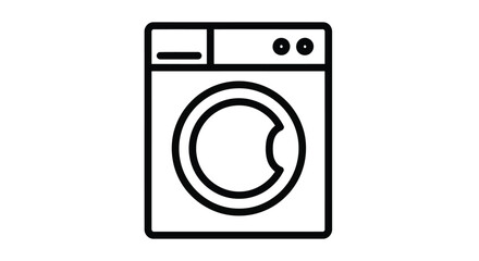 Washing machine illustration for laundry day