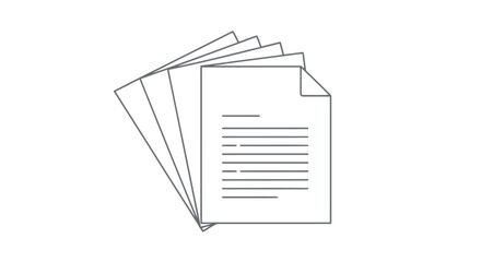Stack of papers, representing documents or files
