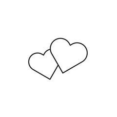 Two Hearts Icon