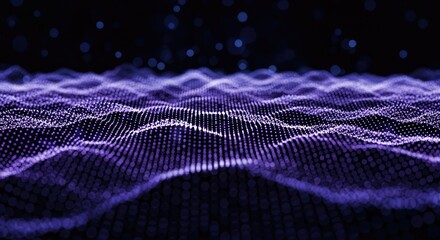 Abstract digital waveform data network technology futuristic background