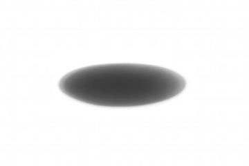 Soft oval shadow effect casting grayscale light, creating subtle blur and gradient on transparent background