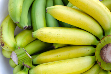 Banana fruits, delicious ripe bananas