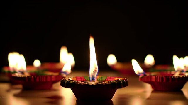 Glowing Diyas A Festival of Lights Celebration