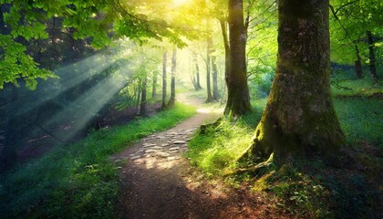 Obraz premium path in the forest