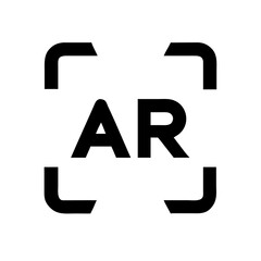 AR Energy Icon Set – Augmented Reality, Virtual, Technology, Digital, 3D, Power, Futuristic