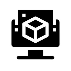 AR Display Icon Set – Augmented Reality, Virtual, Technology, Digital, 3D, Visualization, Futuristic