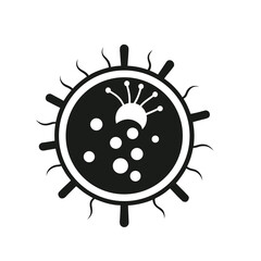 vector illustration of a virus on a white background