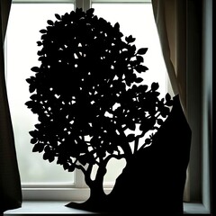 Textured papier m&acirc;ch&eacute; layers in a strong, moody style, silhouetted