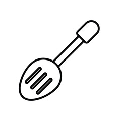 spatula on white background