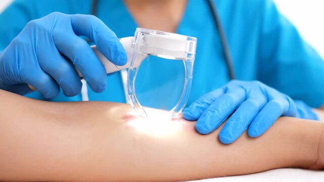Skin Lesion Treatment Dermatological Procedure & Care in Action