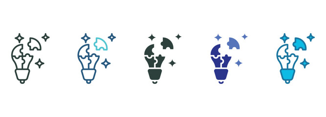 Problem Solving Icon Set Multiple Style Of