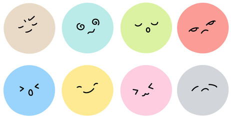 emotion emoji color round