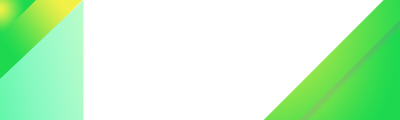 Green gradient geometric banner for website graphic promotions