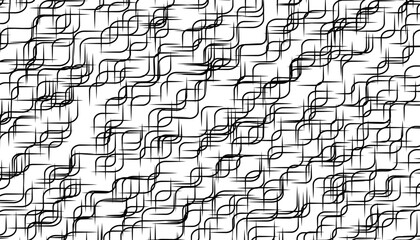 Black and white abstract and grunge lines pattern for modern and sporty design. Fully editable vector element. Vector Format Illustration. 