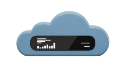 Isolated data storage in the cloud, conceptual business technology, wireless communication