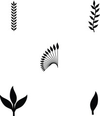 Decorative Floral Petal Brush Set for Digital Art and Design