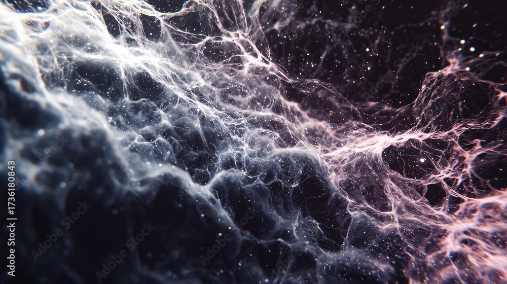 Wall mural cosmic nebula forming new stars in deep space