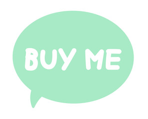Pastel BUY ME sale tag for online shopping, marketing, promotion, sticker, banner, special price, discount, business, social media, print, ad, template, sign, symbol, campaign, web button