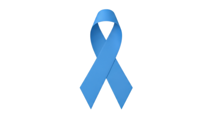 Isolated Awareness Ribbon, Light Blue Support Symbol, Advocacy, Campaign and Charity, Vector Design
