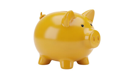Isolated piggy bank savings concept, financial investment, economy, banking, money, asset