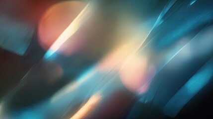 Abstract lines creating blue and orange light texture