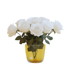 Watercolor-Style Vase with Flowers – Blue and White Design with Bright Florals