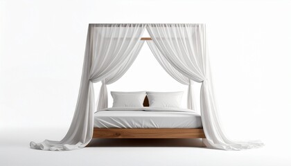 bedroom with curtain