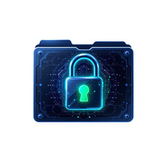 Securing digital data with encryption techniques virtual workspace graphic design high-tech environment close-up view cybersecurity concept