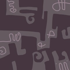 Minimal abstract image for modern interior. The picture is painted by hand on a tablet. © neurostructure