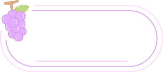 Cute Fruit Label Name Tag Frame Sweet Text Box
