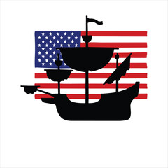 Columbus Day T-Shirt Design | American Heritage Graphic Tee for Columbus Day Celebration