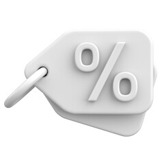 Sale tag. Sale banner. 3D illustration.