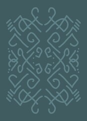 Minimal abstract image for modern interior. The picture is painted by hand on a tablet. © neurostructure