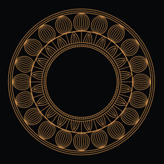 Round Mandala Design Vector