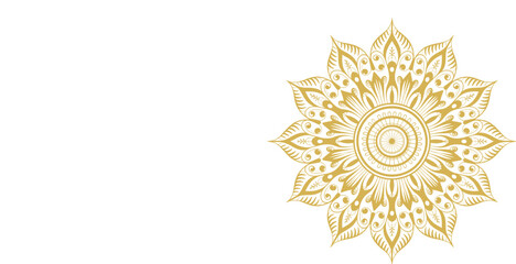 Round Mandala Design Vector