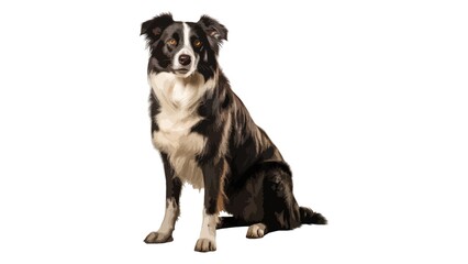 Cute Dog Standing on White Background – Hand-Drawn Watercolor Artwork - 1