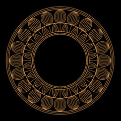 Round Mandala Design Vector