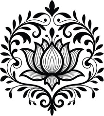 Round Mandala Design Vector