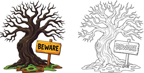 Spooky Bare Tree with 