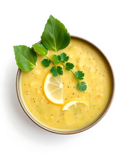 creamy lemon of soup