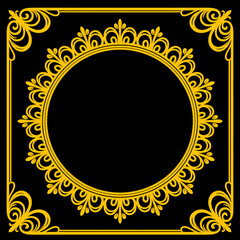 Round Mandala Design Vector