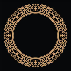 Round Mandala Design Vector