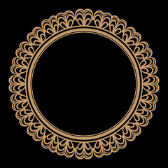 Round Mandala Design Vector