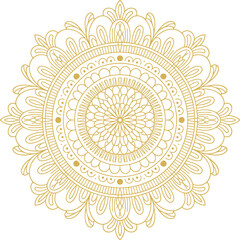 Round Mandala Design Vector
