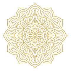 Round Mandala Design Vector
